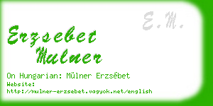erzsebet mulner business card